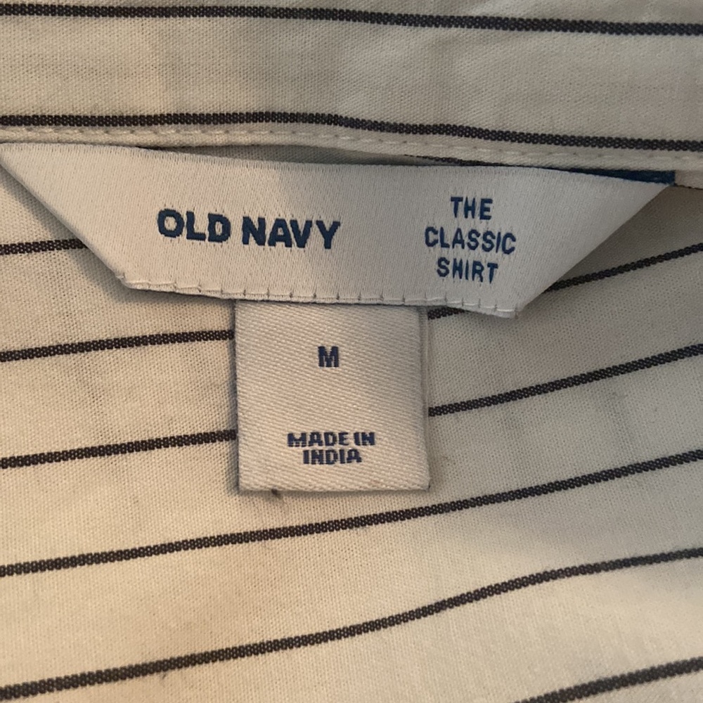 Old Navy - Striped Button Down With Spread Color - image 6
